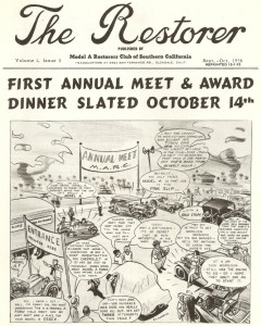 THE RESTORER - MODEL A RESTORERS CLUB SO CAL - 1956 SEP/OCT - Vol 1 No 3 REPRINT